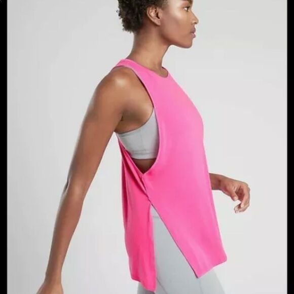 Athleta Women's Essence Mesh Details Tank Size extra Small color Prism pink - Picture 1 of 13